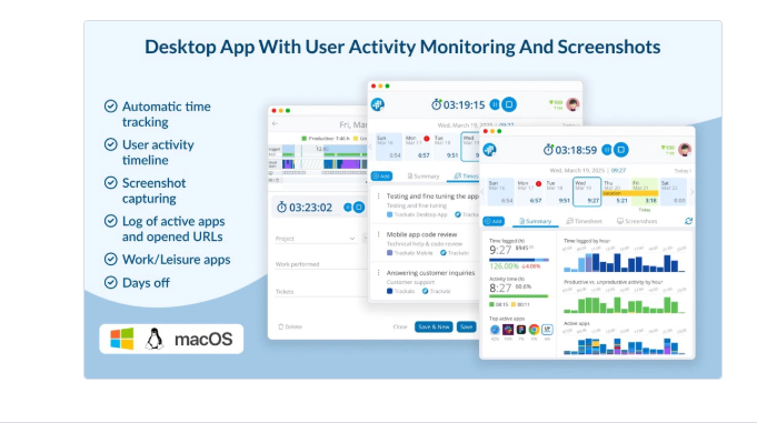 Trackabi Time Tracker App